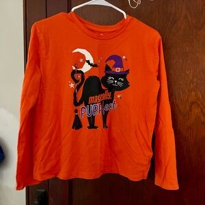 🎃 Way to Celebrate Halloween Shirt 2X (18) Orange “Magically PURRfect” Cat Witch